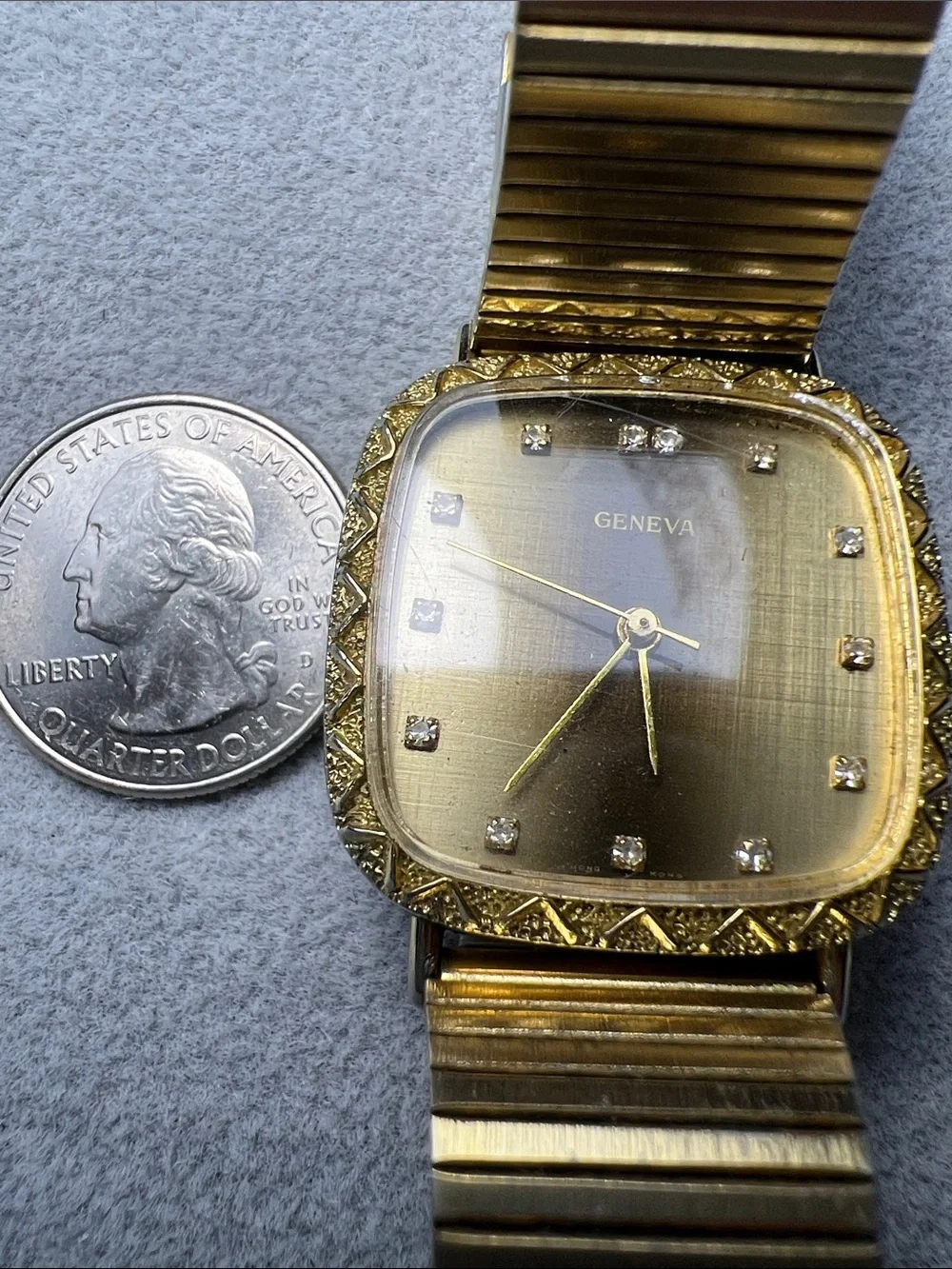 70s Geneva Gold Watch Vintage